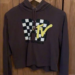 H&M MTV cropped hoodie